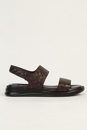 صندل قهوه ای مردانه پاشنه تخت Pierre Cardin - کد 894899506