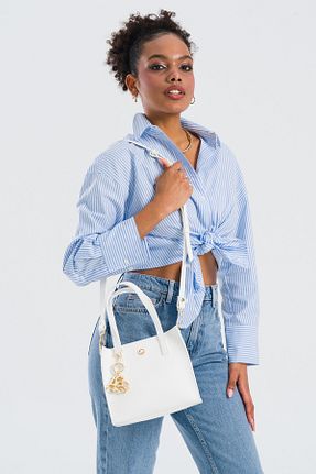 کیف پستچی سفید زنانه چرم مصنوعی U.S. Polo Assn. - کد 894901106