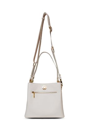 کیف دوشی سفید زنانه چرم مصنوعی U.S. Polo Assn. - کد 894899648