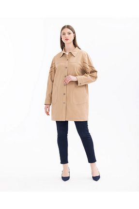 ترنچکت قهوه ای زنانه پلی استر Gala-Xi - کد 826408886