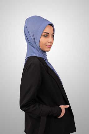 شال سرمه ای زنانه پنبه ای Şalcenneti.com - کد 894861360