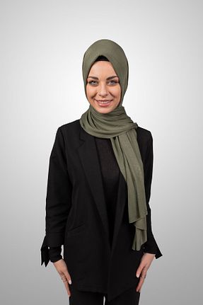 شال خاکی زنانه ویسکون Şalcenneti.com - کد 894895201