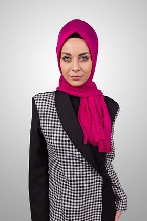 شال صورتی زنانه پنبه ای Şalcenneti.com - کد 894857564