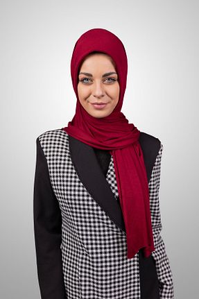 شال زرشکی زنانه ویسکون Şalcenneti.com - کد 894890075