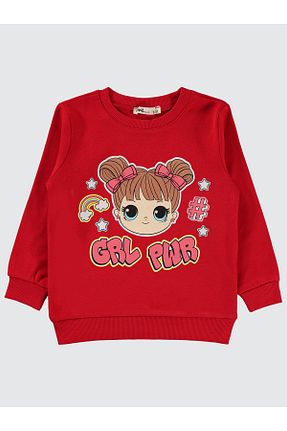 سوئیشرت زرشکی بچه گانه ساده Civil Girls - کد 894881774