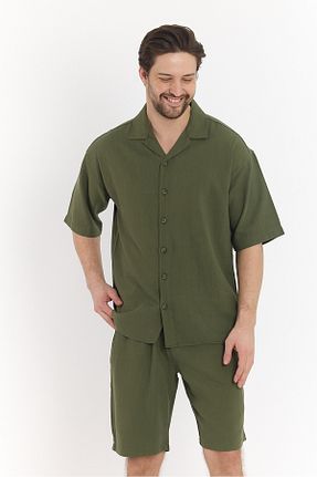 ست بالاتنه و پائین تنه خاکی مردانه بافتنی Quik-max - کد 894918126