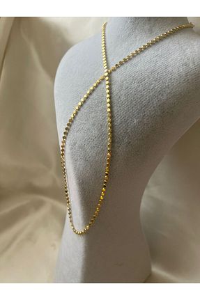 گردنبند استیل ( فولاد ) زرد زنانه استیل ضد زنگ Goche Bijuteri - کد 871222437