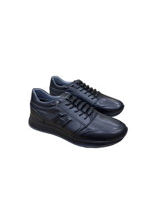 کفش اسنیکر مشکی مردانه چرم اصل Greyybull Shoes - کد 894972947