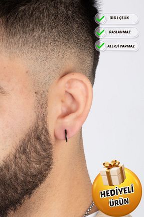 گوشواره استیل (فولاد) متالیک زنانه استیل ضد زنگ Piercing Market Steel & Silver - کد 786662492