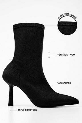 بوت / نیم بوت مشکی زنانه چرم مصنوعی Shoeberry - کد 894994616