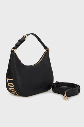 کیف دوشی مشکی زنانه چرم مصنوعی Love Moschino - کد 895005637