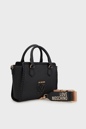 کیف دوشی مشکی زنانه چرم مصنوعی Love Moschino - کد 895015523