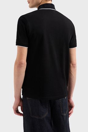 پولوشرت مشکی مردانه رگولار Emporio Armani - کد 896526588