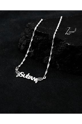 گردنبند نقره طوسی زنانه 925 عیار zivva silver - کد 895035657