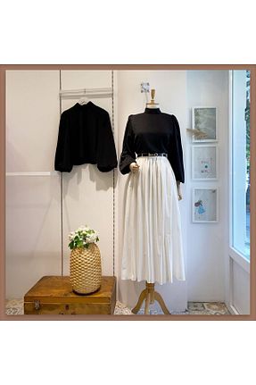 دامن سفید زنانه پارچه Faya Boutique - کد 895057290