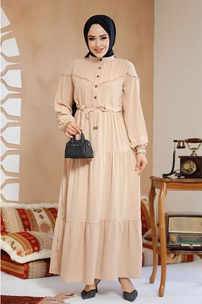 لباس حجاب قهوه ای زنانه رگولار Neva Style - کد 895057588
