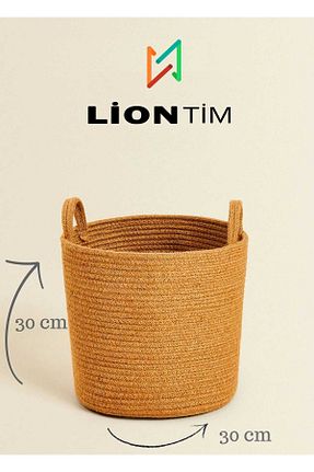 سبد قهوه ای حصیر Liontim Teknoloji - کد 897460160