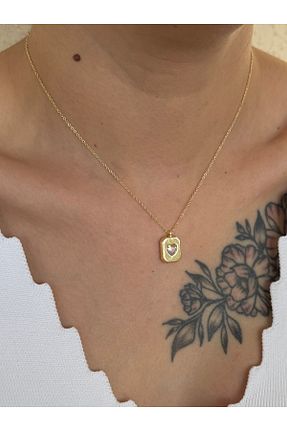 گردنبند جواهر طلائی زنانه برنجی takıtarzım - کد 895131104