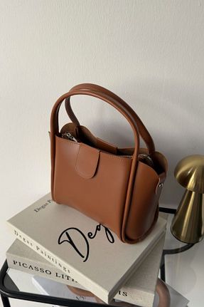 کیف دستی قهوه ای زنانه سایز متوسط leonas - کد 895127794