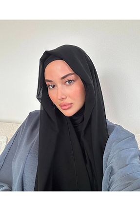 شال مشکی زنانه پنبه ای Sedef - کد 895145339