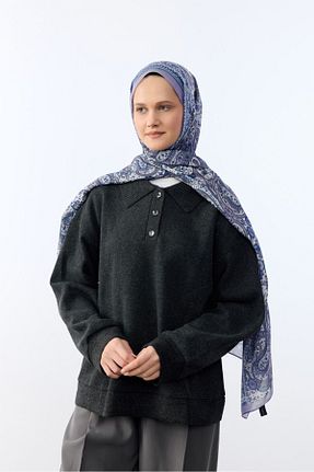 شال بنفش مردانه پنبه پلی استر MİRSOY SCARF - کد 895143163