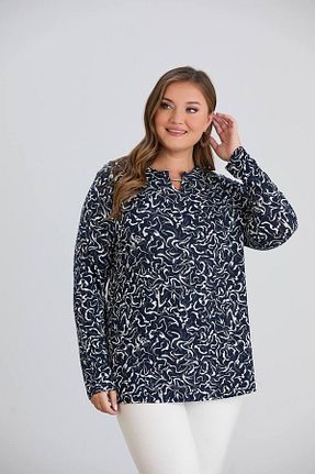 بلوز حجاب سرمه ای زنانه ویسکون wearon tekstil - کد 895175277