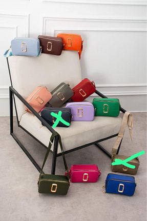کیف دوشی رنگی زنانه چرم مصنوعی Kalkanlar çanta - کد 895172555