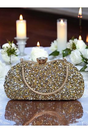 کیف مجلسی طلائی زنانه Jale - کد 879070652