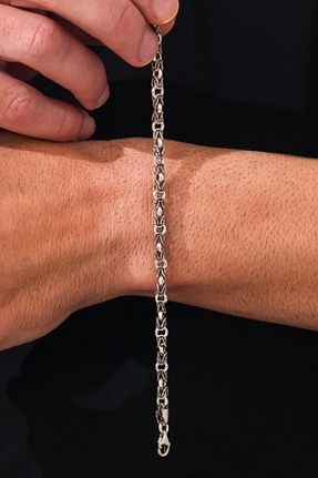 دستبند نقره مردانه 925 عیار Tmt Silver - کد 895174849