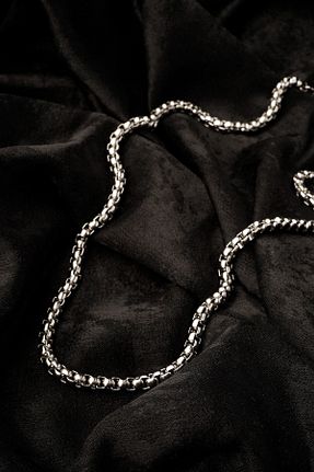گردنبند استیل ( فولاد ) سفید مردانه استیل (فولاد) Jorg Zenn - کد 289334570