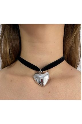 گردنبند جواهر طوسی زنانه mos&more - کد 895190546