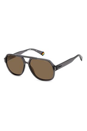 عینک آفتابی متالیک زنانه 57 Polaroid - کد 709426463