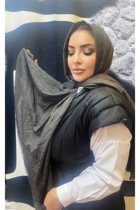 شال طوسی زنانه پنبه ای Nilbutik - کد 412513728