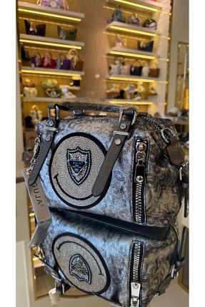 کیف دوشی طوسی زنانه چرم مصنوعی Guja - کد 888368495