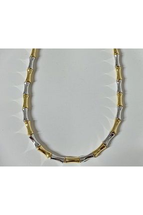 گردنبند جواهر طوسی زنانه استیل ضد زنگ mos&more - کد 895193450