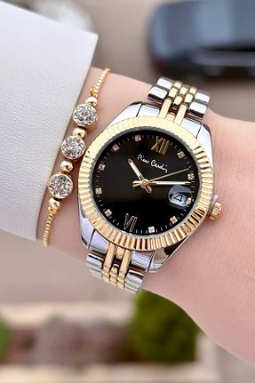ساعت مچی طلائی زنانه 34 میلی متر Pierre Cardin - کد 895446267