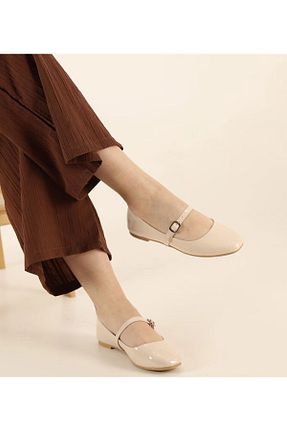 بابت بژ زنانه چرم مصنوعی Ayakkabı Ülkesi - کد 895235552