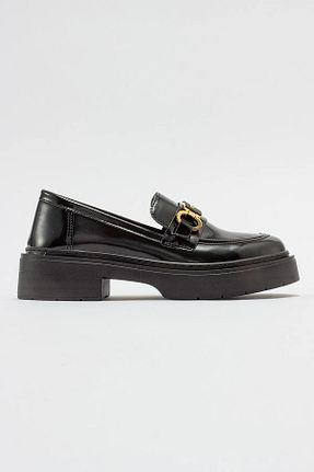 کفش لوفر مشکی زنانه پاشنه کوتاه (1 - 4 سانتی متر) Giydim Gidiyor - کد 896725464