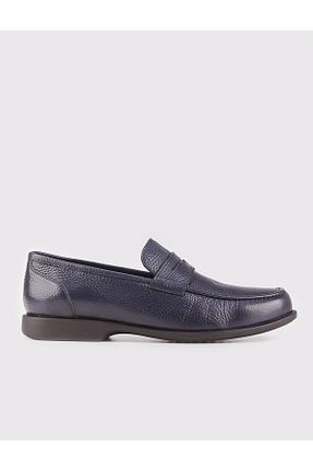 کفش کژوال سرمه ای مردانه چرم خالص Cabani - کد 37377443