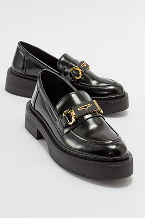 کفش لوفر مشکی زنانه پاشنه کوتاه (1 - 4 سانتی متر) Giydim Gidiyor - کد 896725464