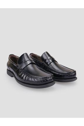 کفش کژوال مشکی مردانه چرم خالص Cabani - کد 864361808