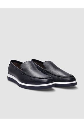 کفش کژوال سرمه ای مردانه چرم خالص Cabani - کد 810272027