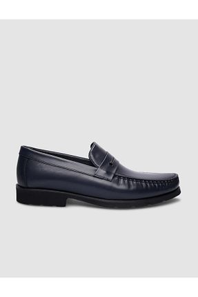 کفش کژوال سرمه ای مردانه چرم خالص Cabani - کد 833287104