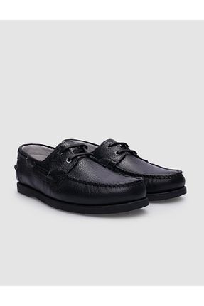 کفش کژوال مشکی مردانه چرم خالص Cabani - کد 843226481