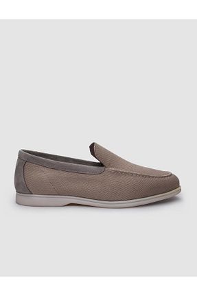 کفش لوفر بژ مردانه پارچه ای Cabani - کد 831314055