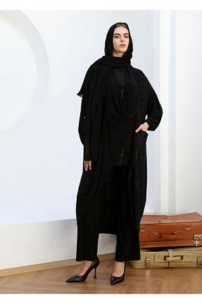 ست بالاتنه و پائین تنه مشکی زنانه تریکو Gazzella - کد 886178035