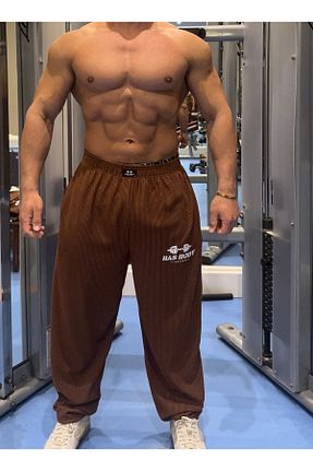 ست گرمکن قهوه ای مردانه پنبه ای Bas Body FitnessWear - کد 895342170