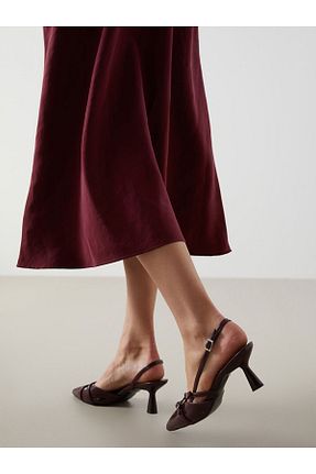 کفش پاشنه بلند کلاسیک زرشکی زنانه LC Waikiki - کد 930623867