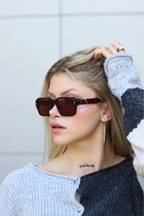 عینک آفتابی قهوه ای زنانه 50 Modalucci - کد 895364941