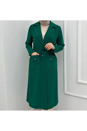 کلاه و ابایا سبز زنانه بافتنی çınar özkan - کد 825669900